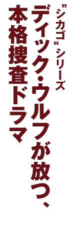 シカゴ”シリーズ ディック・ウルフが放つ、本格捜査ドラマ
