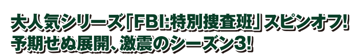 大人気シリーズ「FBI:特別捜査班」スピンオフ!予期せぬ展開、激震のシーズン3!